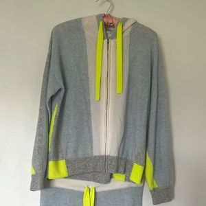 BRODIE cashmere zip up hoodie